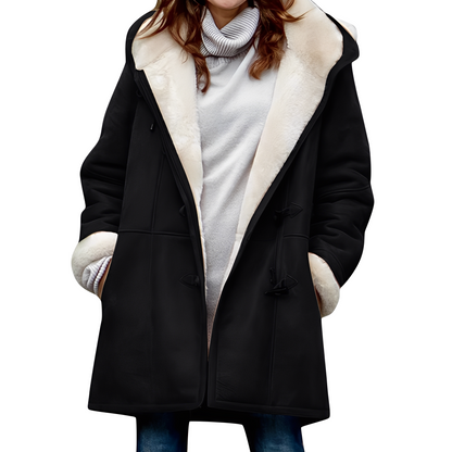 Madilyn - Relaxed Dufflecoat with Hood for Women