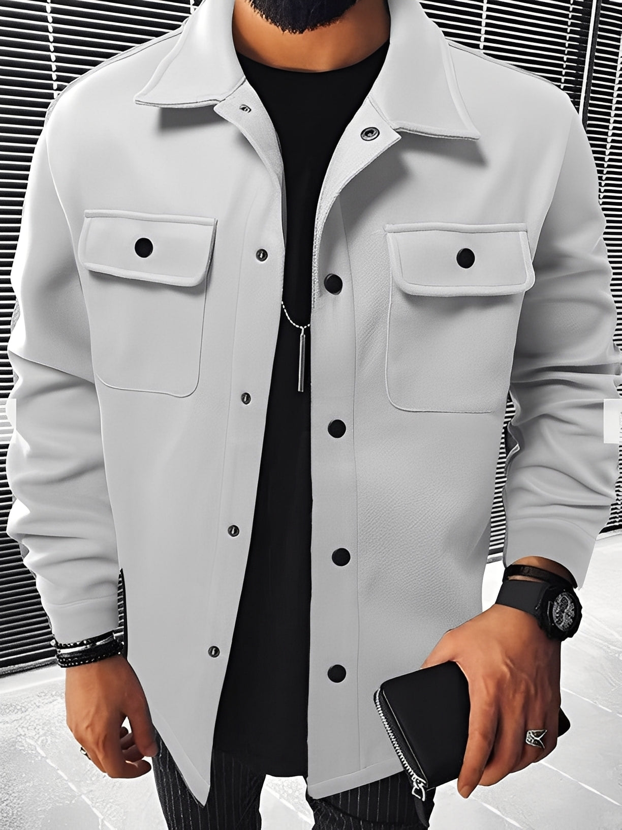 Clinton - Σύγχρονο σακάκι με τσέπες για άνδρες