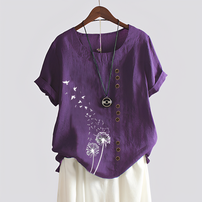 Isabelle - Comfortable Shirt with Short Sleeves for Women