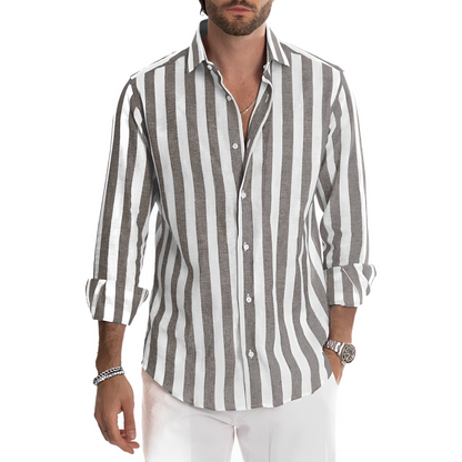 Greyson - Comfortable summer shirt with stripes for men