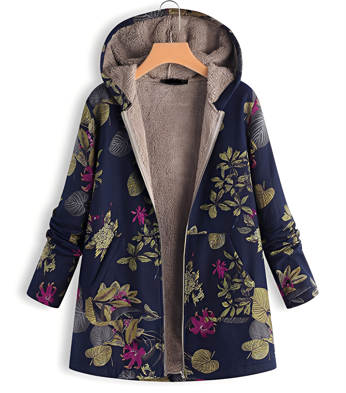 Jaslene - Classic, thick, warm parka jacket for women