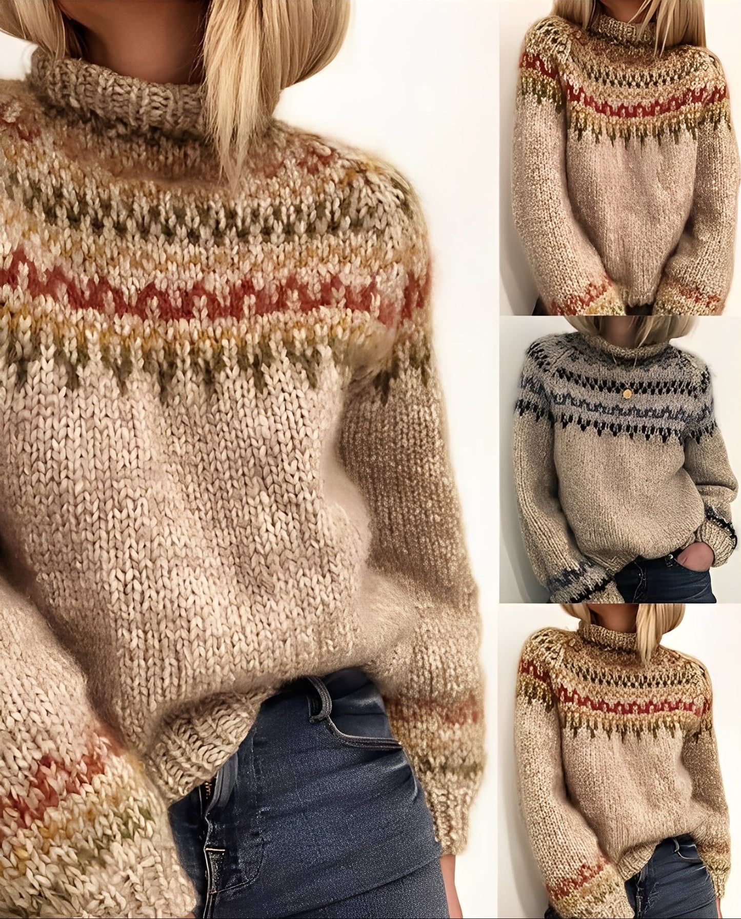 Macey - Χοντρή πλεκτή ζακέτα για γυναίκες