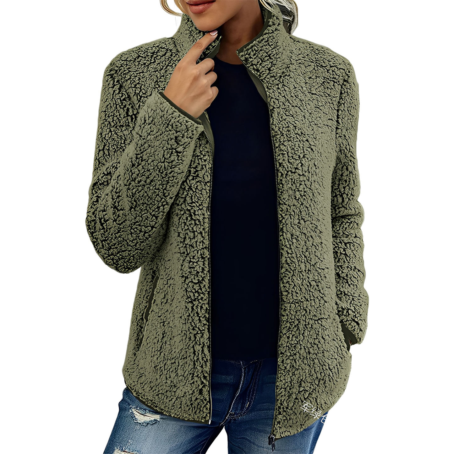 Alethea - Κομψό Fleece Σακάκι για Γυναίκες