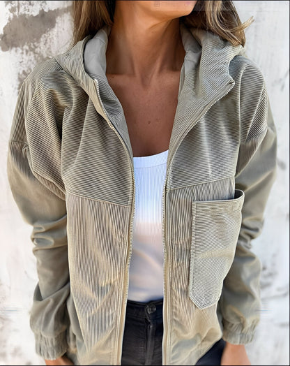 Gillian - Hoodie drawstring for women jacket