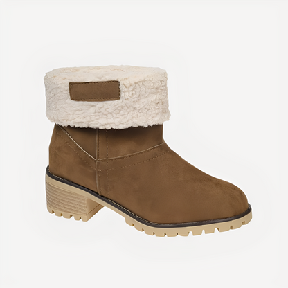Claudia - Elegant, warm winter boots with heels for women