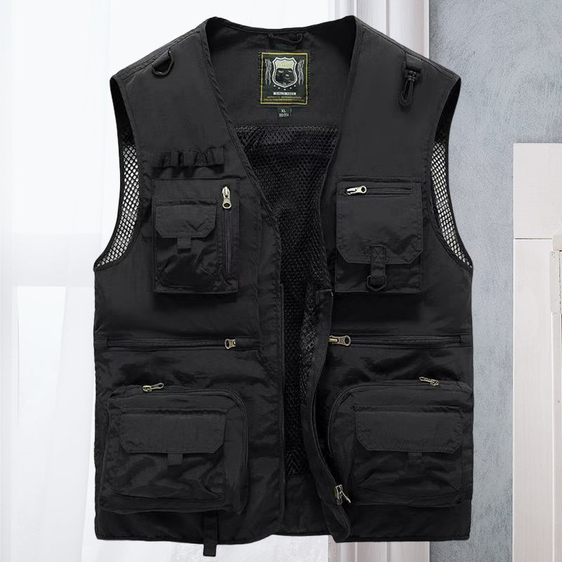 Alessandra – Cargo Mesh Vest with Pockets