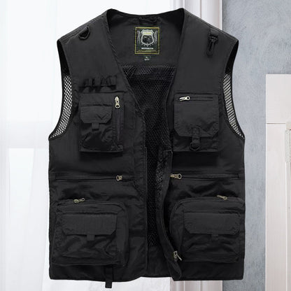 Alessandra – Cargo Mesh Vest with Pockets