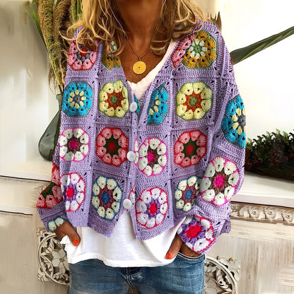 Nydia - Καθημερινό, μαλακό πουλόβερ με εκτύπωμα για γυναίκες