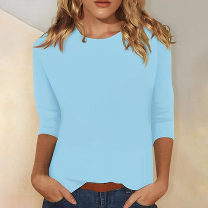 Louisa - Εύκολο, απλό μακρυμάνικο μπλουζάκι για γυναίκες