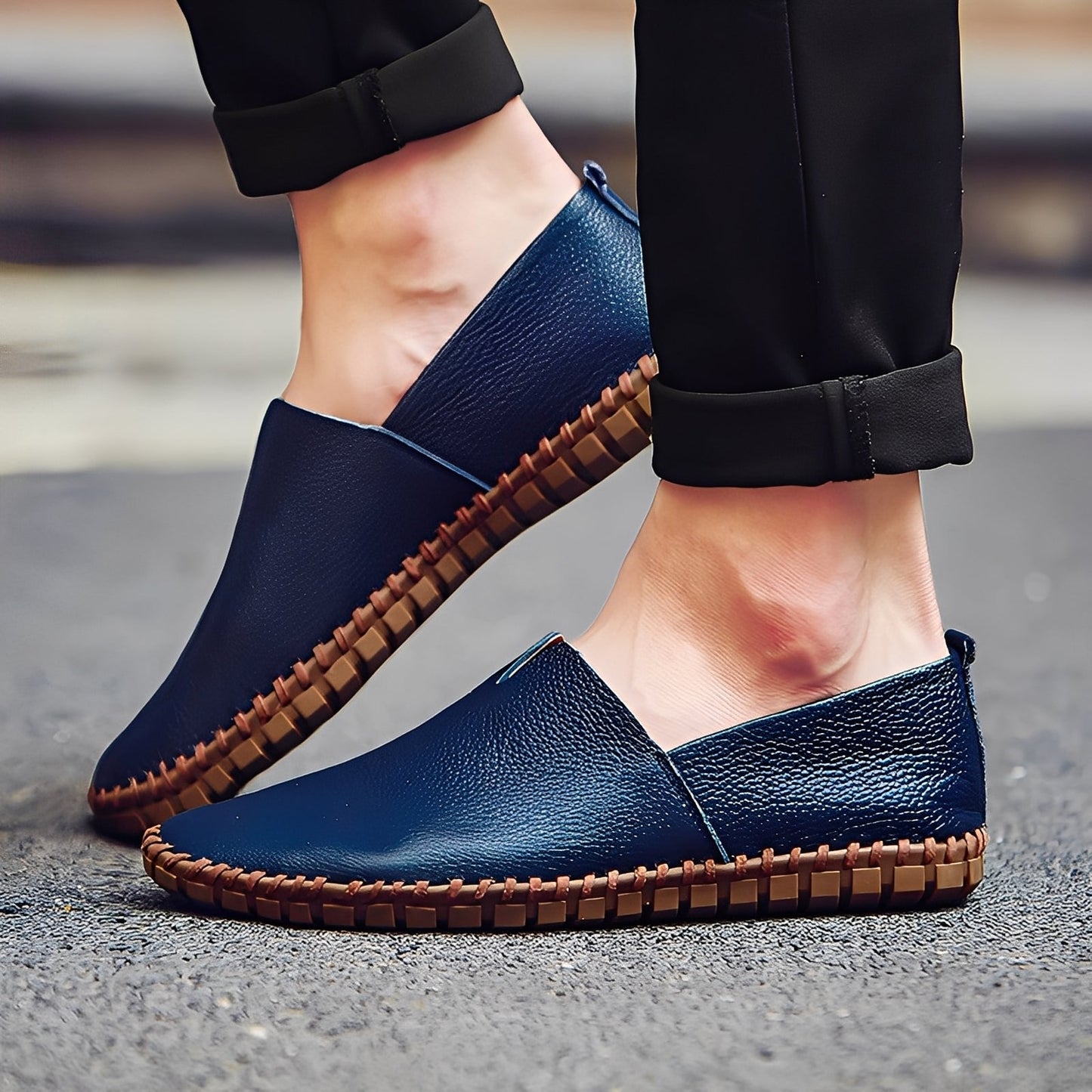 Neville - Stylish Leather Slippers for Men