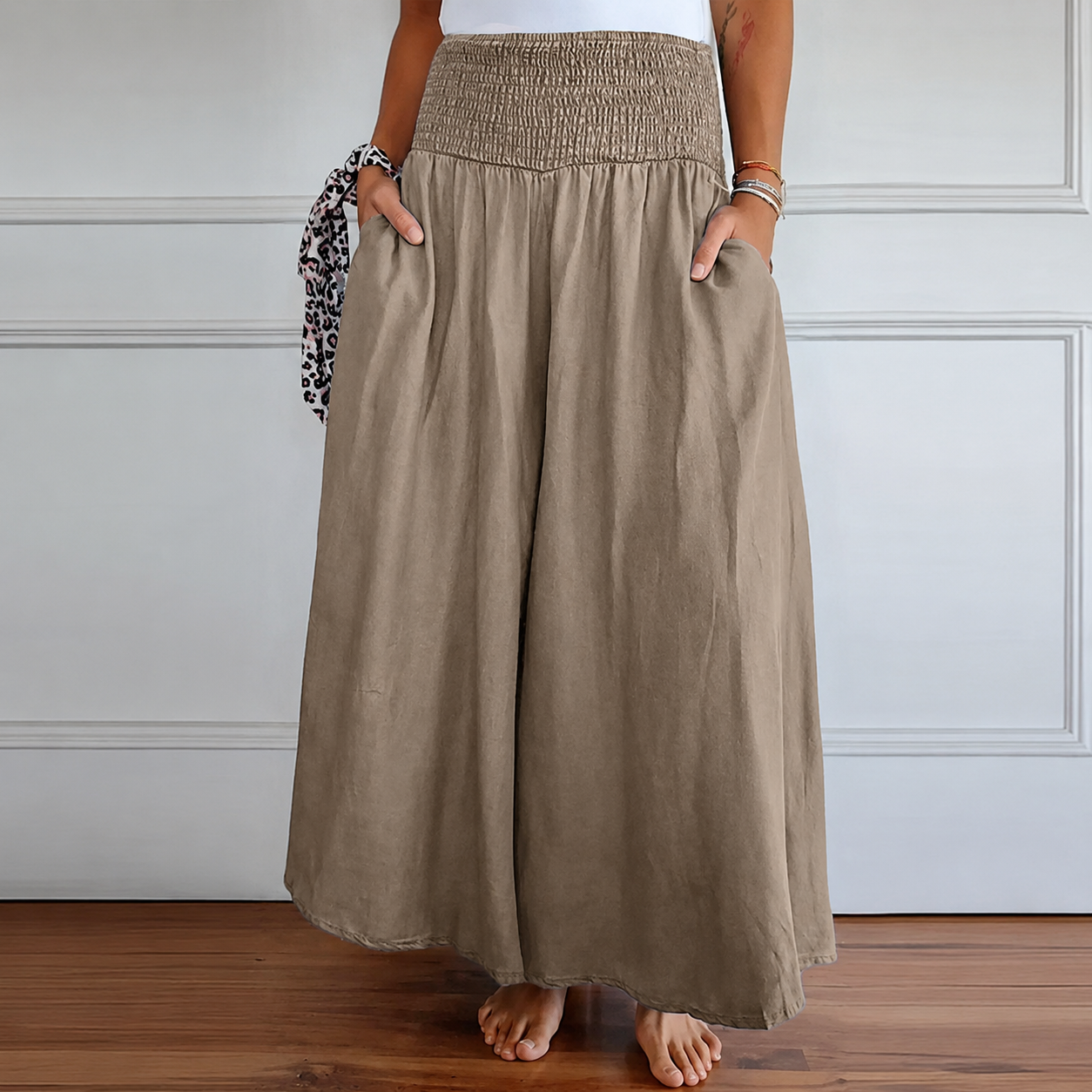 Laurine - Casual High-Waisted Pants