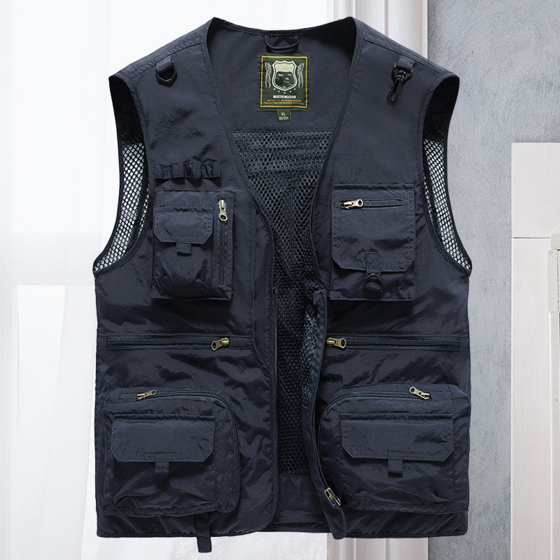 Alessandra – Cargo Mesh Vest with Pockets