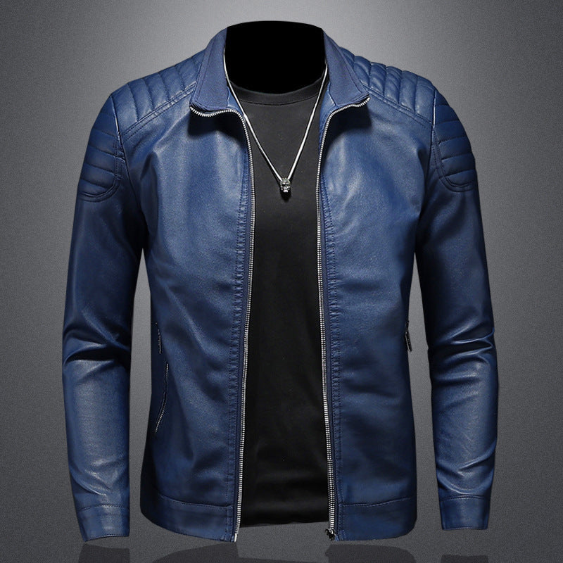 Wendell - Stylish, slim cut leather jacket for men