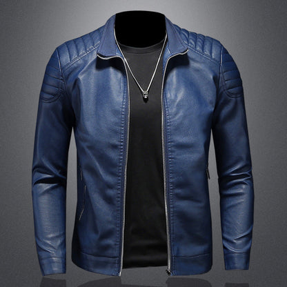 Wendell - Stylish, slim cut leather jacket for men