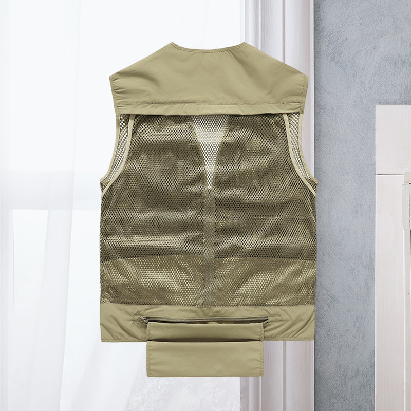 Alessandra – Cargo Mesh Vest with Pockets