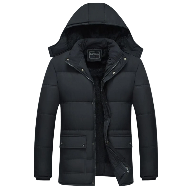 Hugo – Black Winter Coat for Men
