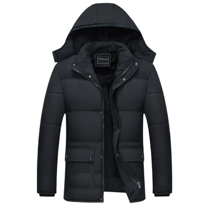 Hugo – Black Winter Coat for Men