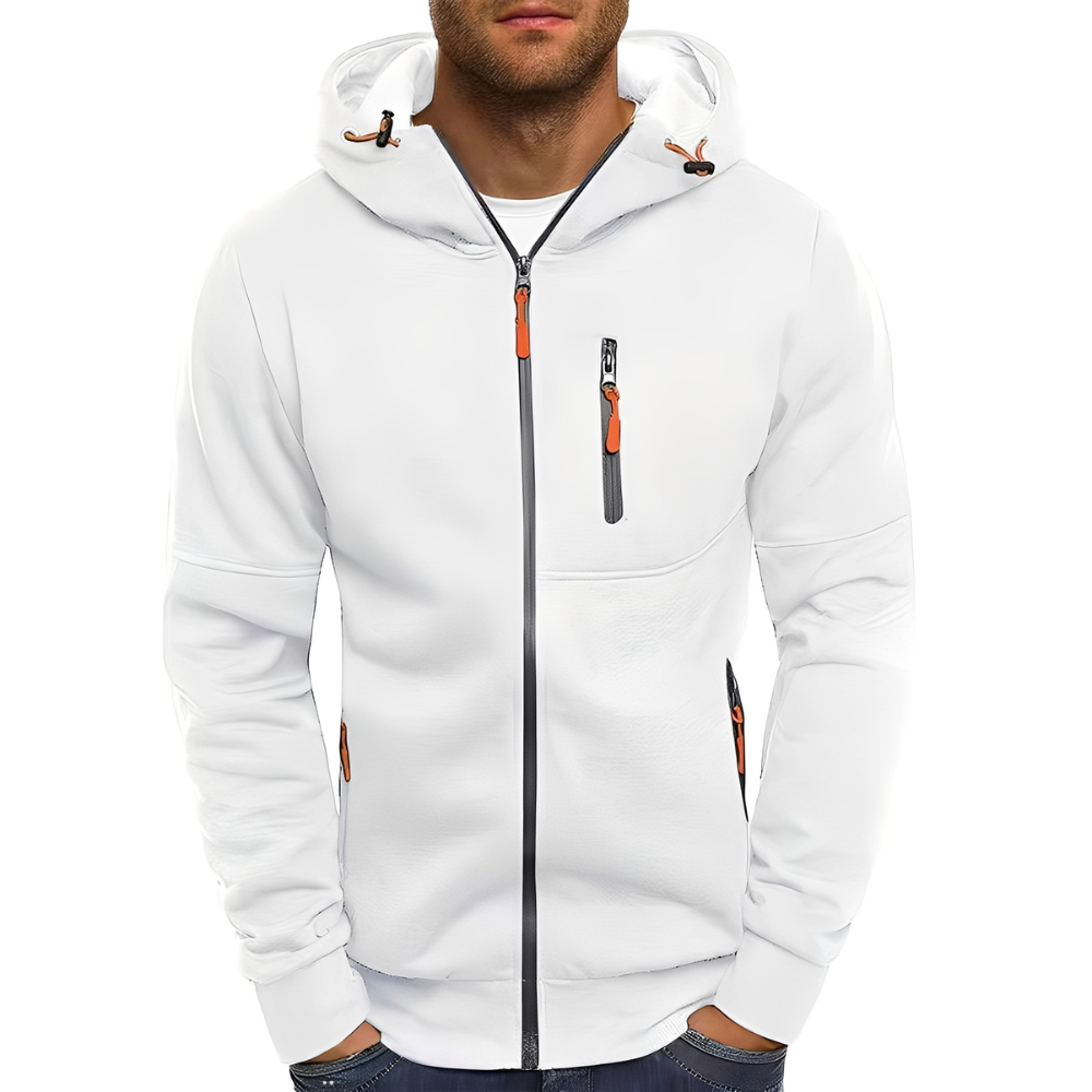 Miller - Καθημερινή Ζακέτα Zip-Up με Κουκούλα για Άνδρες