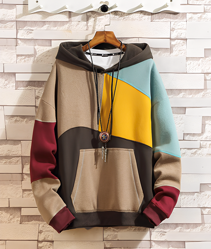 Stephen - Colorful, casual hoodie for men