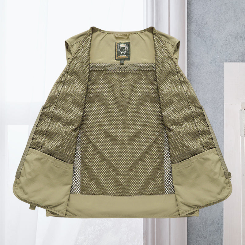 Alessandra – Cargo Mesh Vest with Pockets