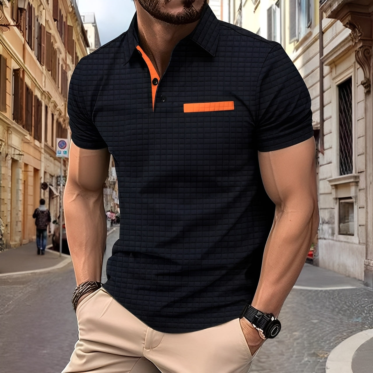 Benson - Stylowa koszulka polo slim fit dla mężczyzn