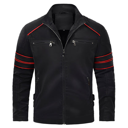 Jerold - Stylish Leather Motorcycle Jacket for Men