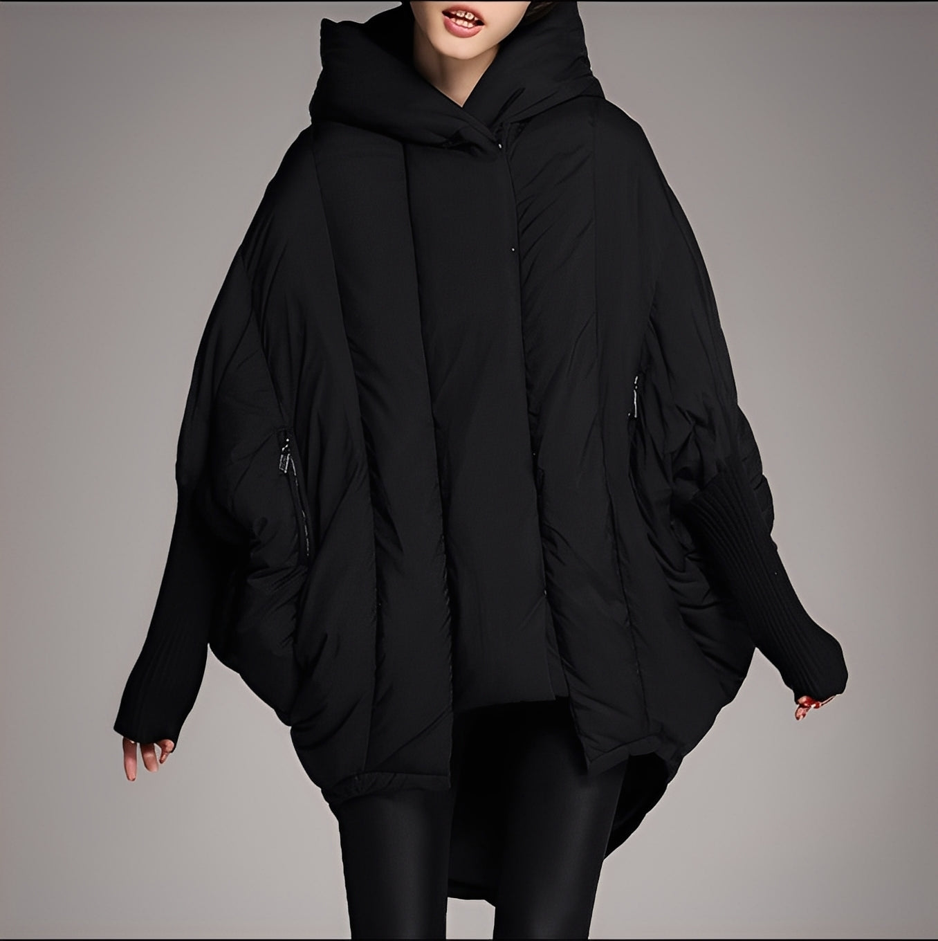 Madeline - Modern coat with hood for women