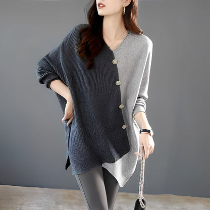 Madilynn - Καθημερινός Πουλόβερ με Σχέδιο Patchwork για Γυναίκες