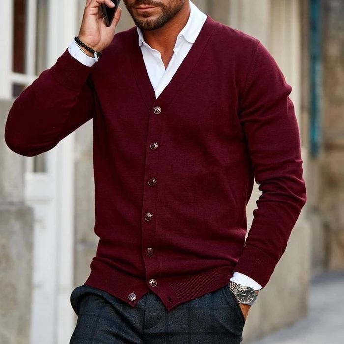 Aamir - Men's Cardigan – Comfort and Timeless Chic