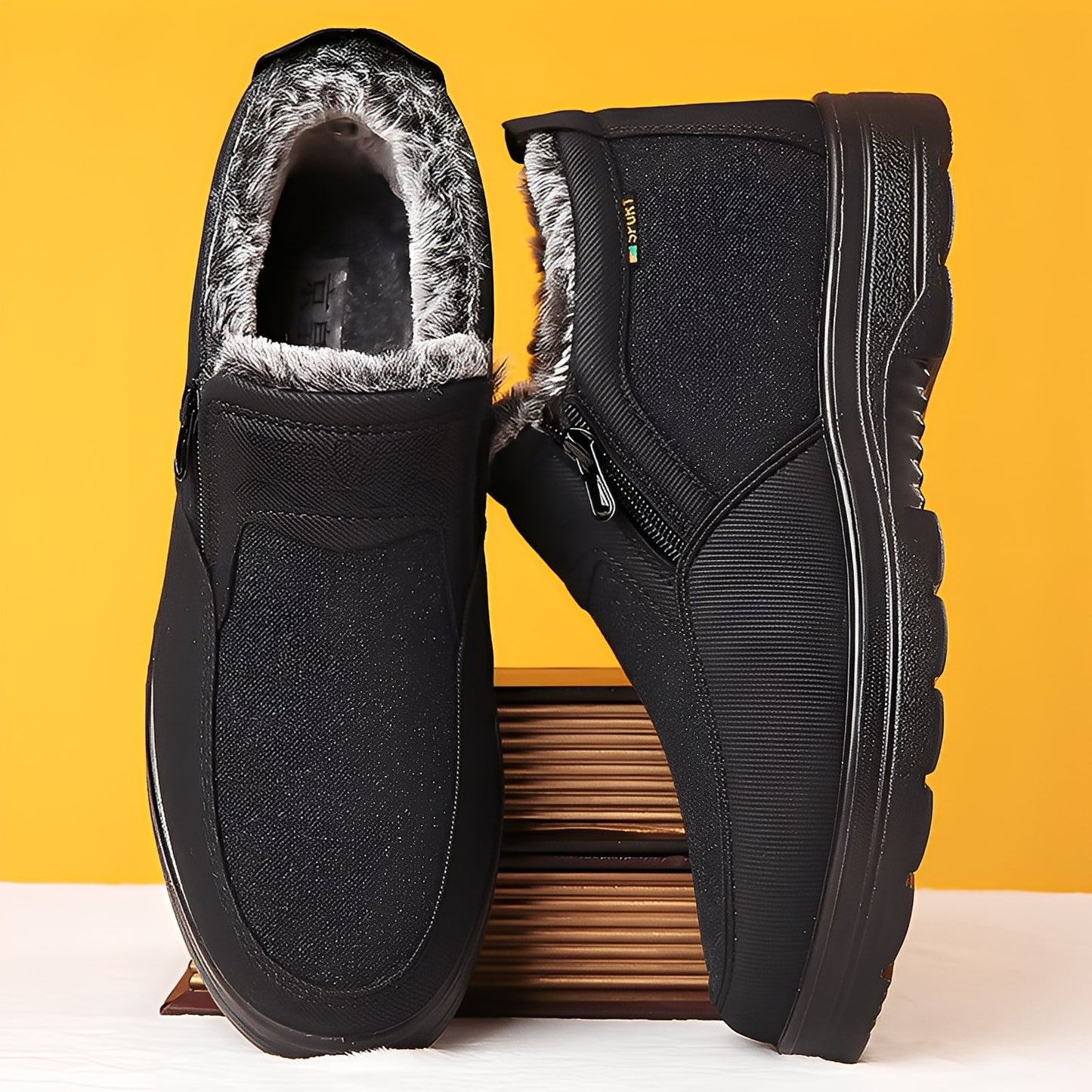 Konnor - Στιλάτα, με Fleece επενδεδυμένα χειμερινά παπούτσια για άνδρες