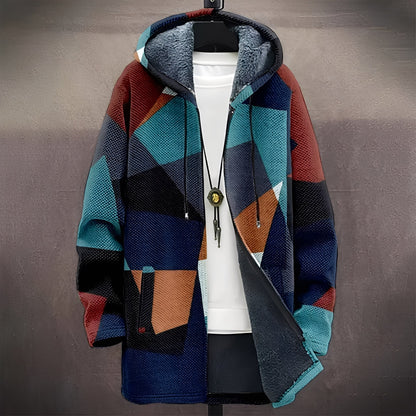 Wiley - Stylowy, wielofunkcyjny płaszcz z nadrukiem dla mężczyzn