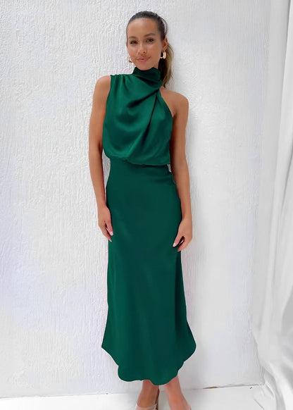 Marley - Elegant Women's Satin Dress for the Evening