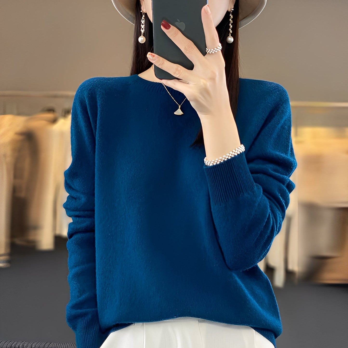 Cheyanne - Κομψό πουλόβερ κασμίρ για γυναίκες