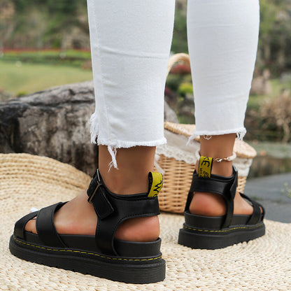 Laurelle - Stylish Roman athletic sandals with buckle for women
