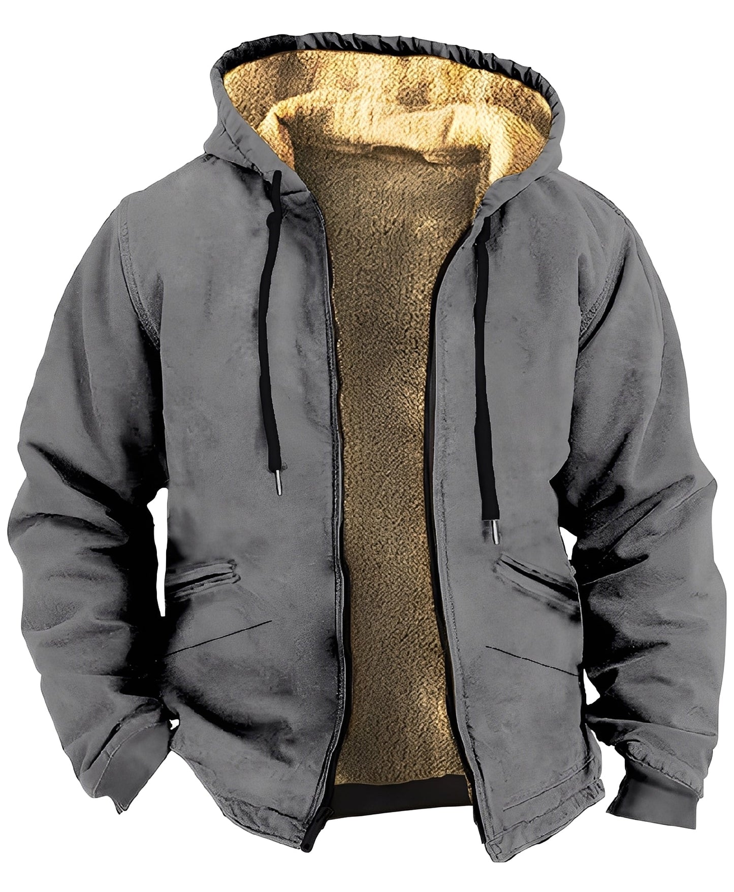 Mervin - Kolorowa aksamitna bluza z kapturem dla mężczyzn