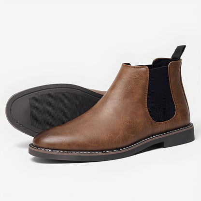 Clifton - Classic Chelsea Leather Boots for Men