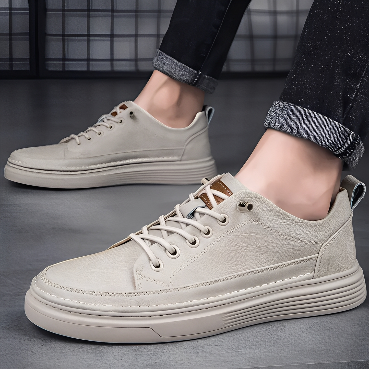 Damion - Classic Leather Sneakers for Men