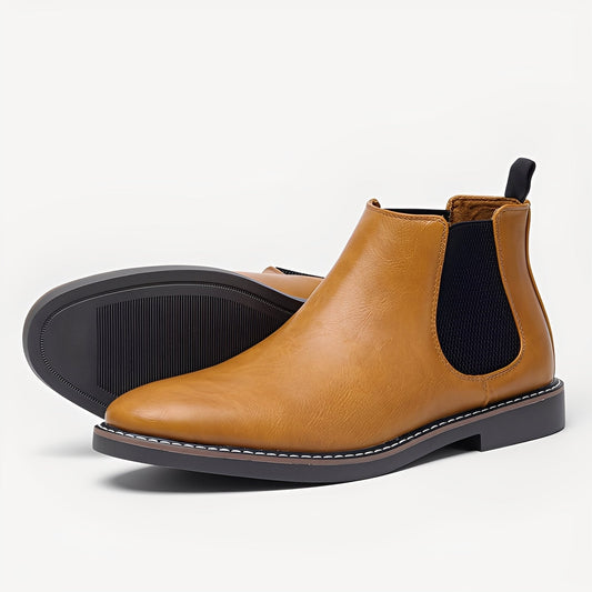 Clifton - Classic Chelsea Leather Boots for Men