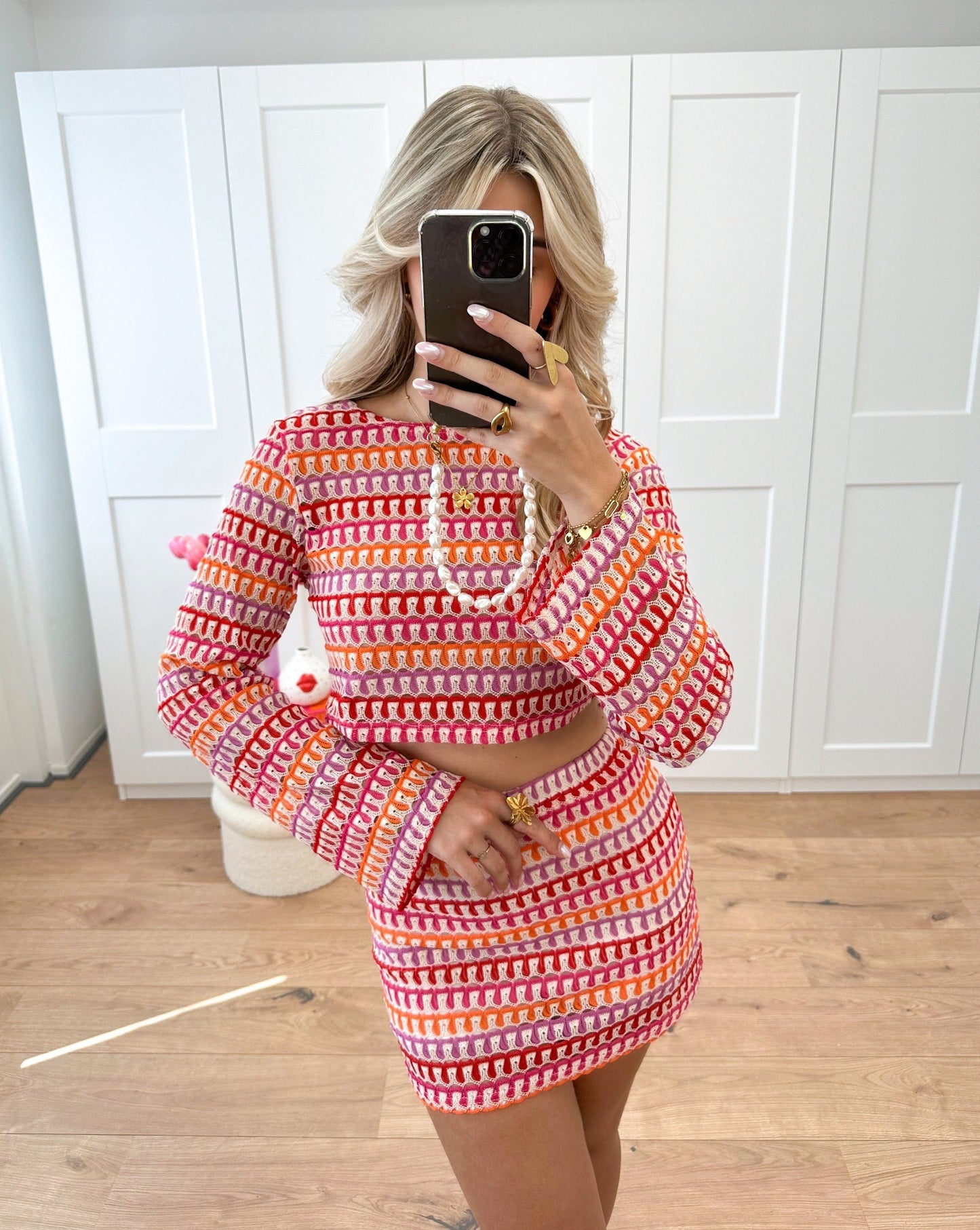 Giada – Σύνολο Crop Top και Μίνι Φούστα