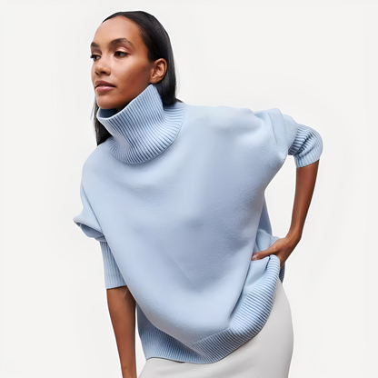 Margery - Χαλαρός Πουλόβερ με Ψηλό Κολάρο για Γυναίκες