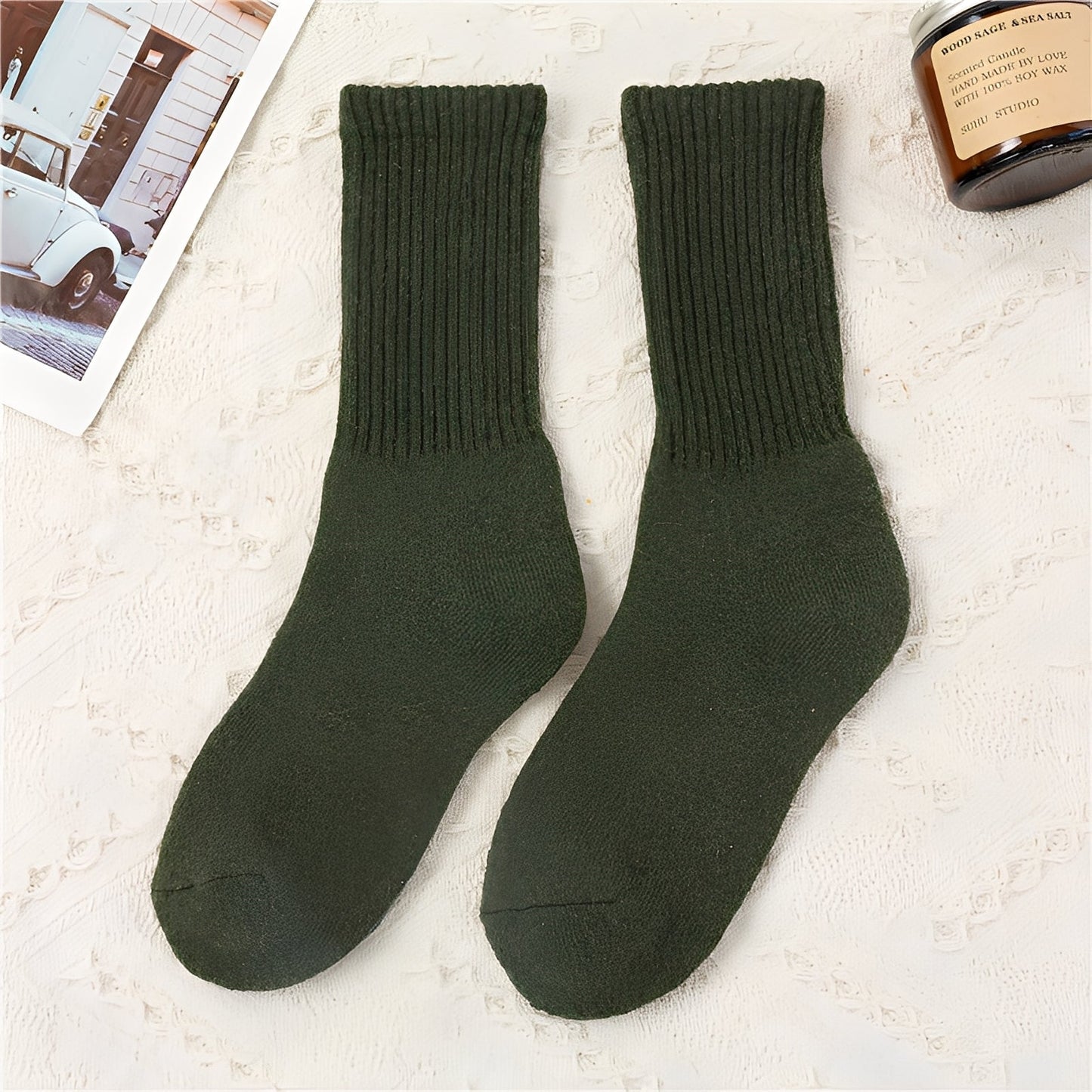 Carmella - Chaussettes Unisex Décontractées, chaudes et épaisses
