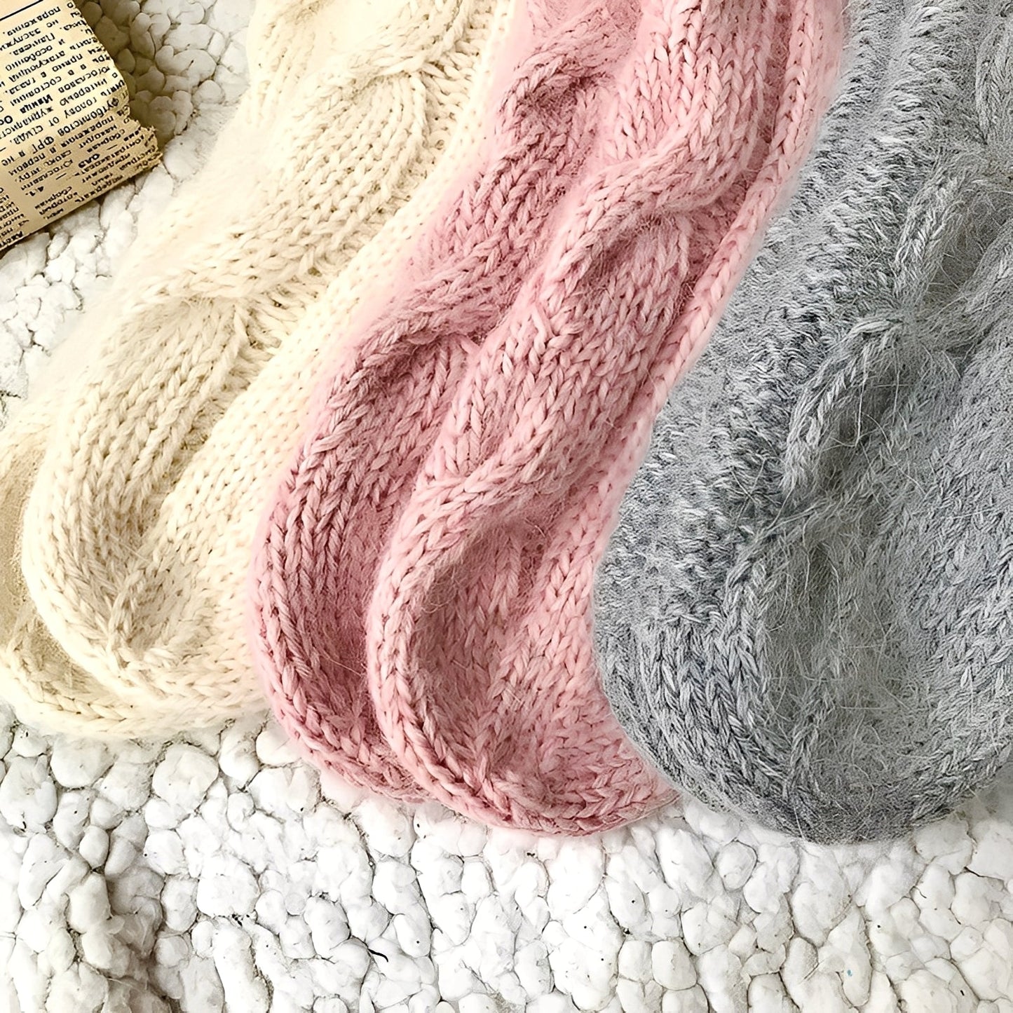 Dorothy - Chaussettes chaudes en laine tricotée pour femmes