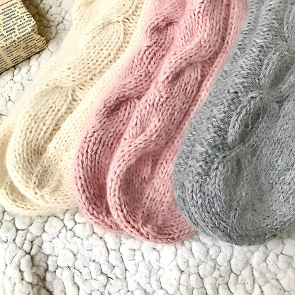 Dorothy - Chaussettes chaudes en laine tricotée pour femmes