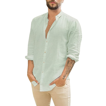 Johnny - Simple Button-Front Shirt for Men