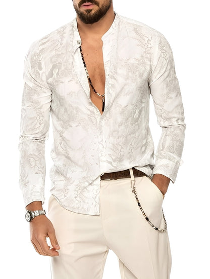 Donovan - Chemise en lin confortable et ample pour hommes