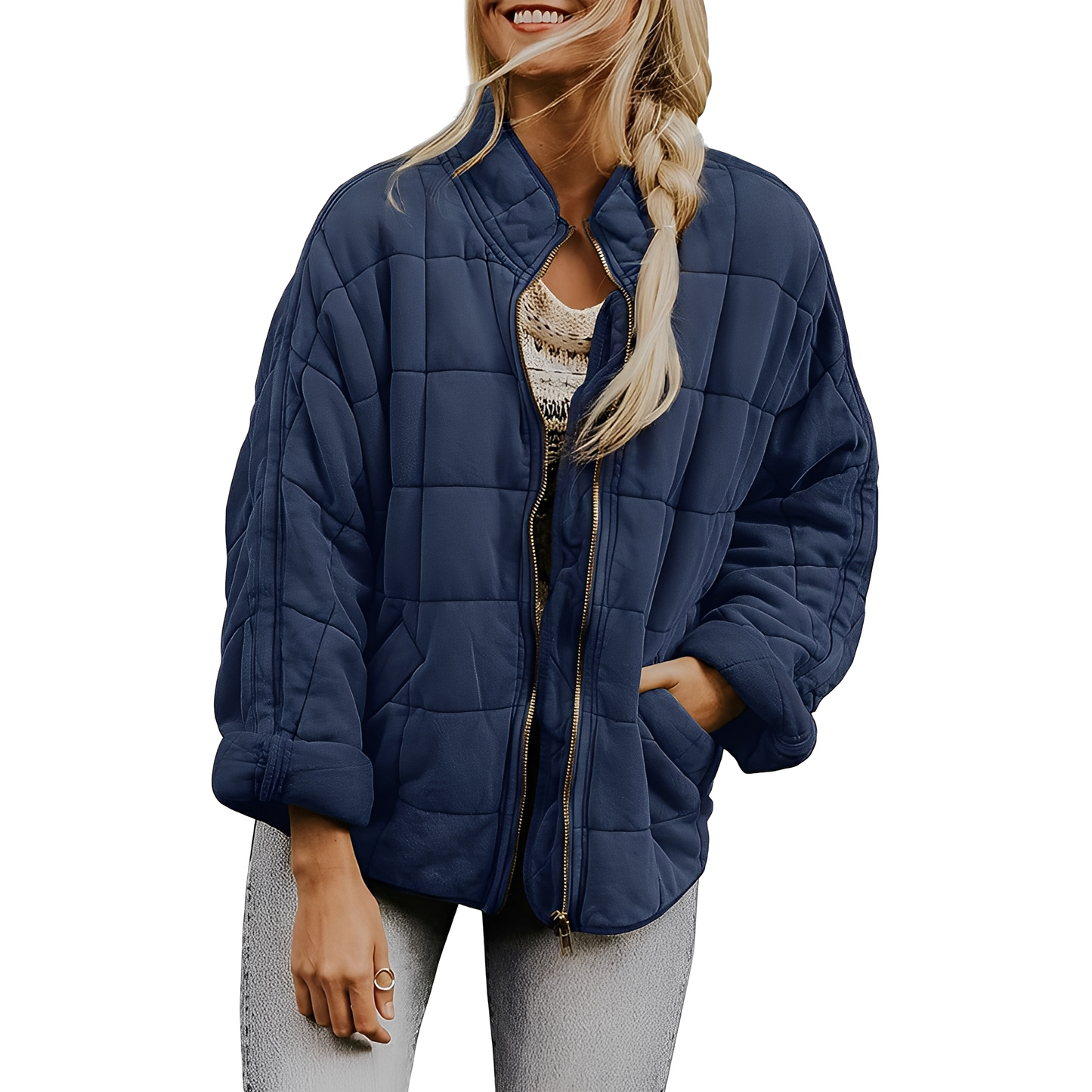 Luana - Daily quilted jacket with pockets for women