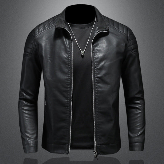 Wendell - Stylish, slim cut leather jacket for men