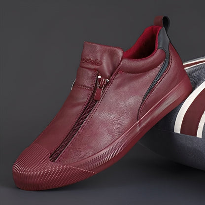 Jerred - Modern Leather Shoes with Zipper for Men