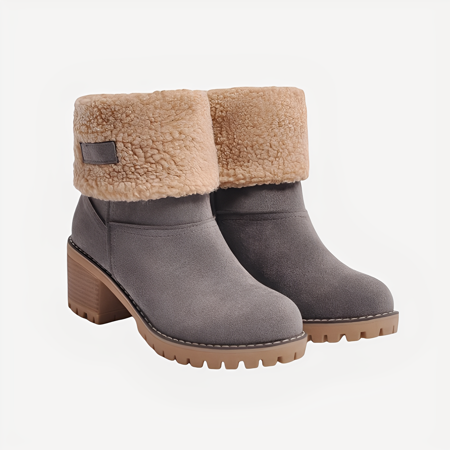 Claudia - Elegant, warm winter boots with heels for women