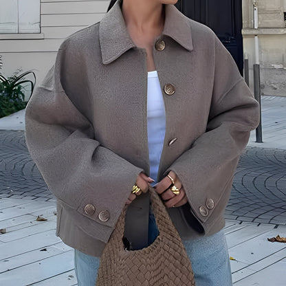 Patricia - Stylish jacket with a loose lapel for women